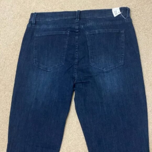 COSMIC BLUE LOVE Women's Dark Blue Bootcut Denim Jean Pants Size 31 - Picture 5 of 10